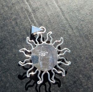 Vintage Jewelry - 🚫SOLD🚫sterling 925 sun pendant pink cat eye Vintage Jewelry - 🚫SOLD🚫sterling 925 sun pendant pink cat eye